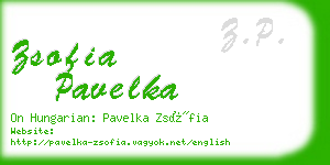 zsofia pavelka business card